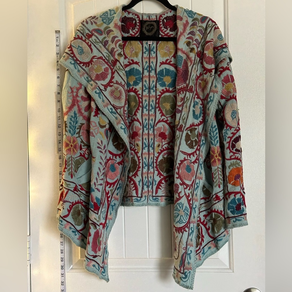 Johnny Was Multicolor Floral Women's Poncho